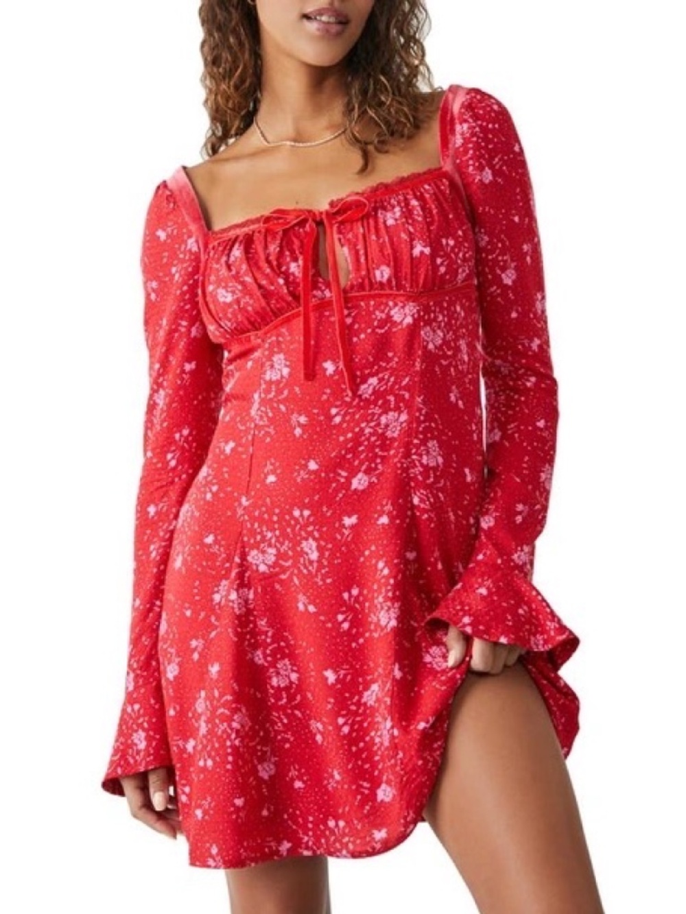 Free People Tess Mini Dress Pop Combo Size XS